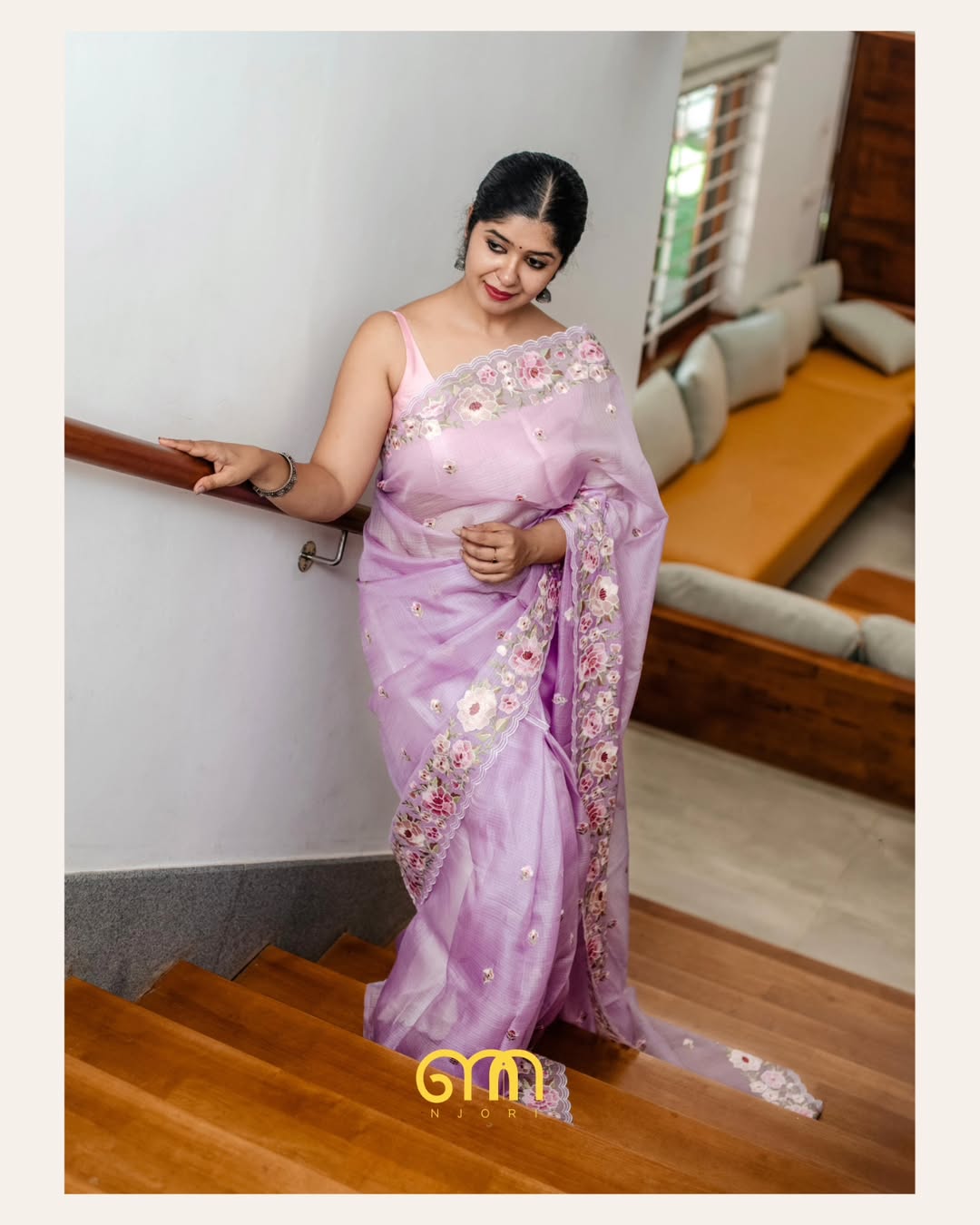 Timeless Elegance – Lavender Tussar Kota Saree